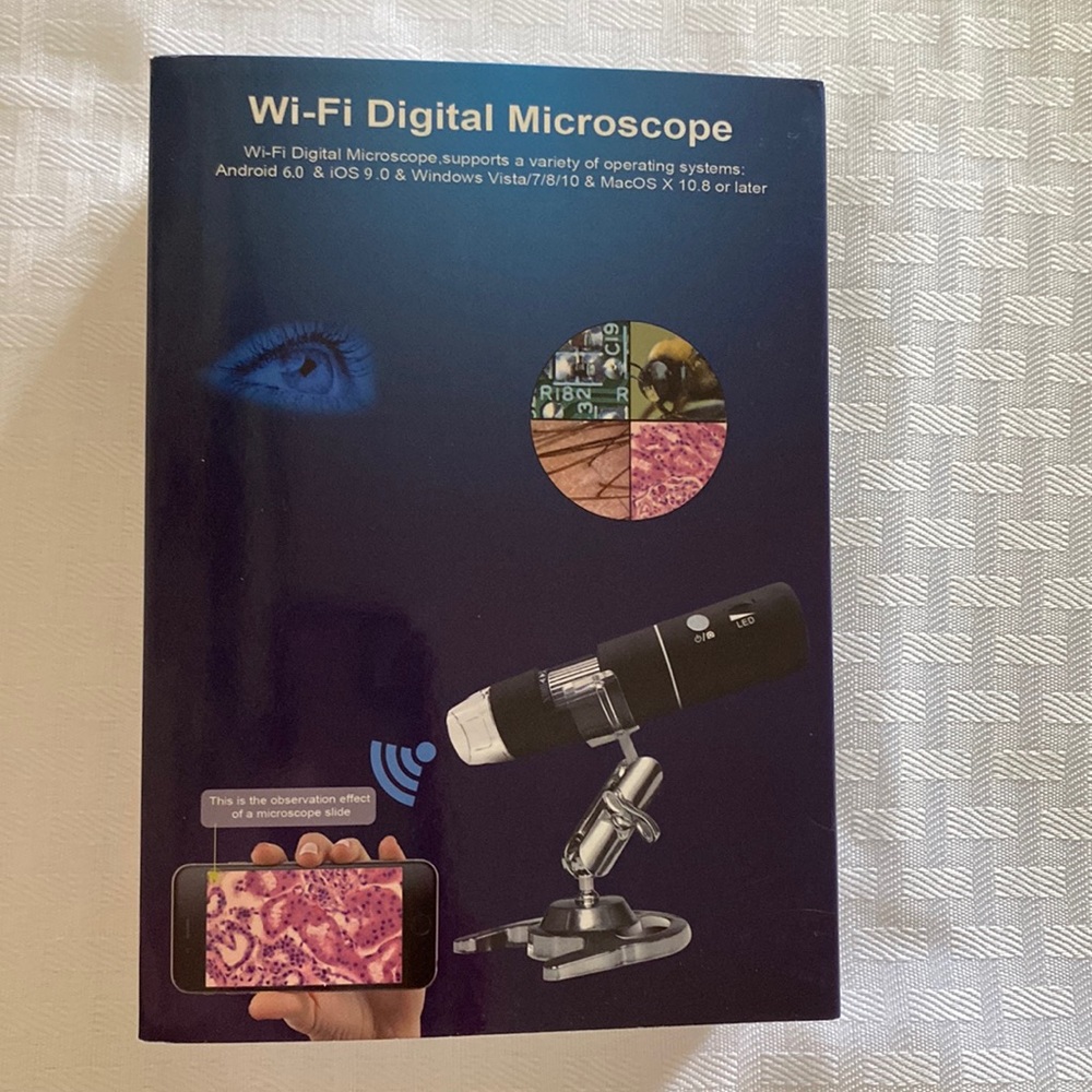 Wi-Fi Digital Microscope New working condition Android Windows Vista MacOS